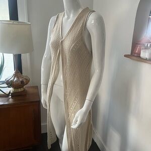 Streetwear Society Beige Knit Cardigan/vest